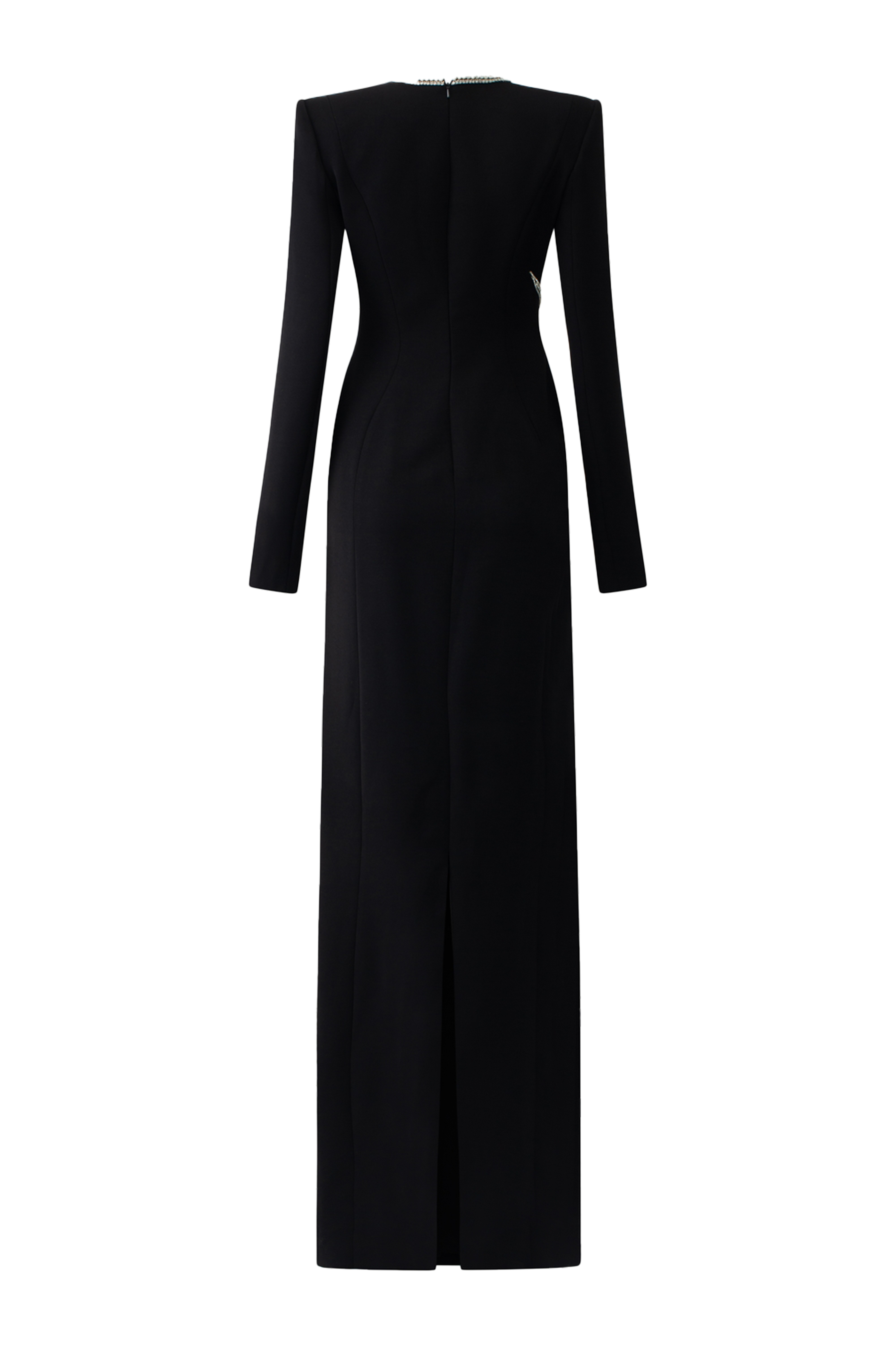 Stone Orchid Embellished V-Neck Dress